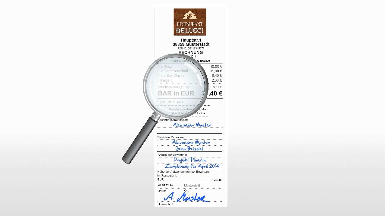 BKS Bewirtungskosten